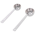 2Pcs 304 Stainless Steel Measuring Spoon with Long Handle Measuring Scoop for Milk Powder Tools