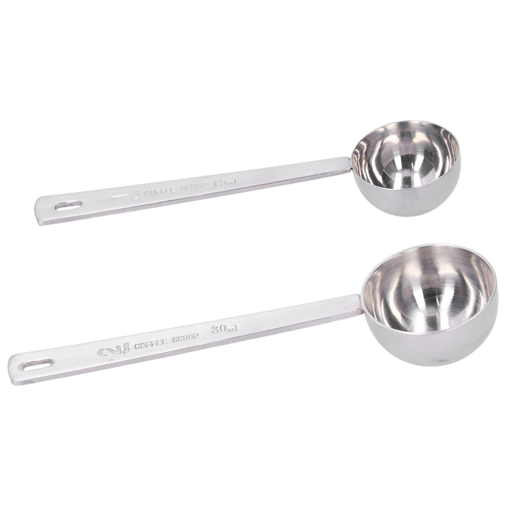 2Pcs 304 Stainless Steel Measuring Spoon with Long Handle Measuring Scoop for Milk Powder Tools