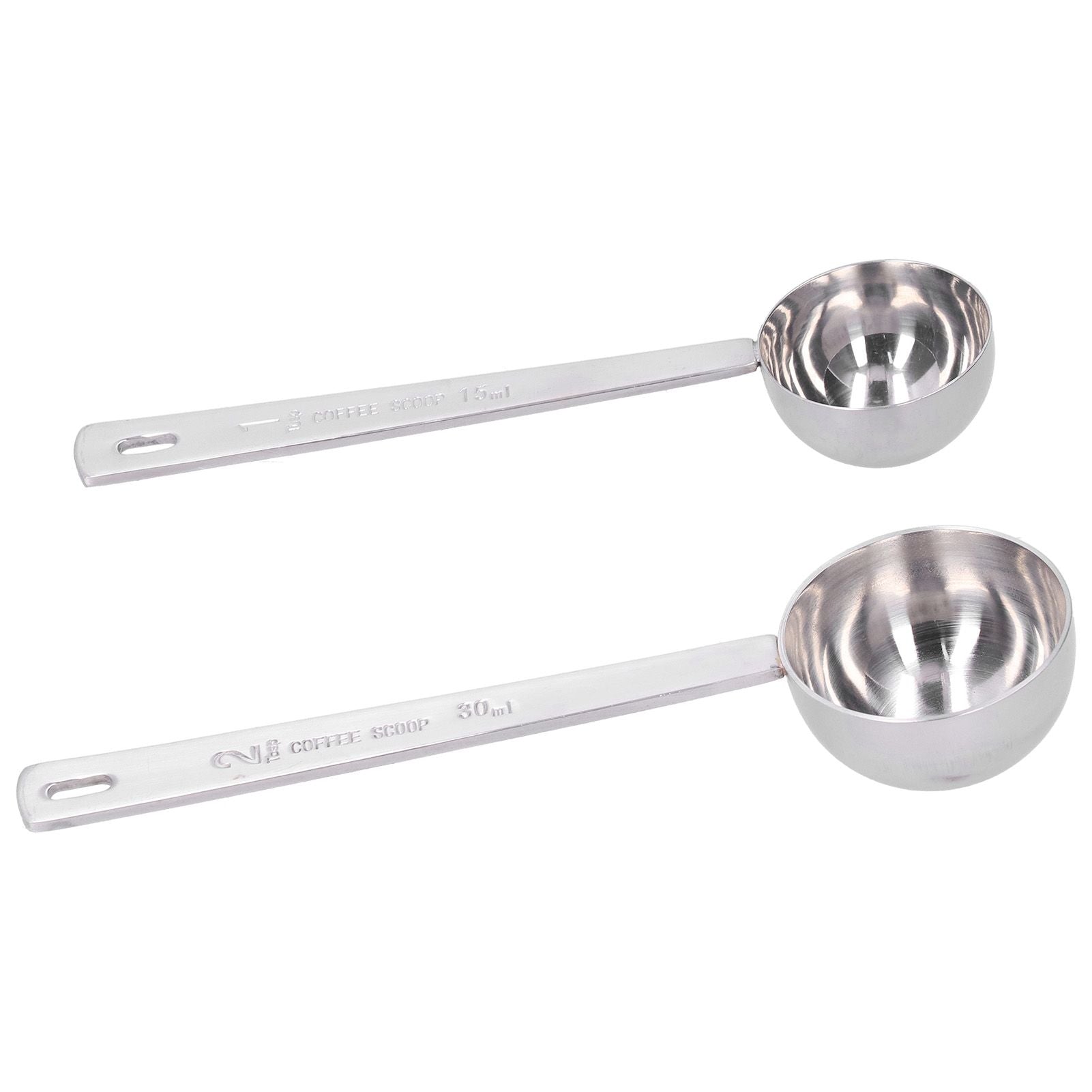 2Pcs 304 Stainless Steel Measuring Spoon with Long Handle Measuring Scoop for Milk Powder Tools