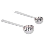 2Pcs 304 Stainless Steel Measuring Spoon with Long Handle Measuring Scoop for Milk Powder Tools