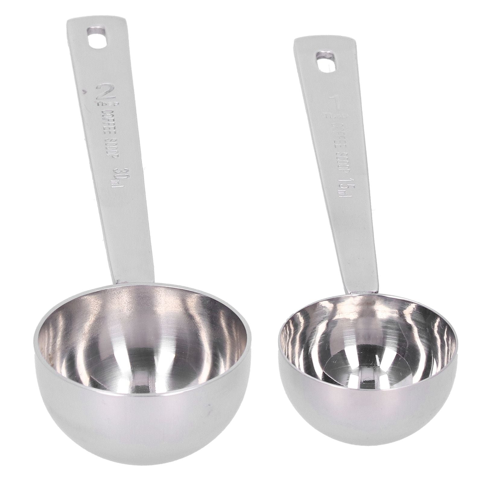 2Pcs 304 Stainless Steel Measuring Spoon with Long Handle Measuring Scoop for Milk Powder Tools
