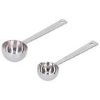 2Pcs 304 Stainless Steel Measuring Spoon with Long Handle Measuring Scoop for Milk Powder Tools