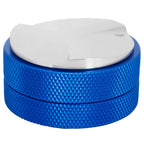 Stainless Steel Coffee Distributor Tamper Coffee Powder Press Hammer Height AdjustableBlue 3 Angled Slopes 58mm