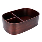 Wooden Lunch Box Portable Food Container Tablewares for Home Office Picnic CampingPainted