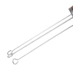 Needle Type Coffee Powder Distributor Wood Handle Coffee Stirrer Distribution Tool(Couvercle argenté noyer )