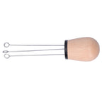 Needle Type Coffee Powder Distributor Wood Handle Coffee Stirrer Distribution Tool(Couverture noire hêtre )