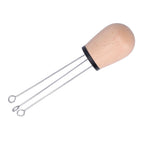 Needle Type Coffee Powder Distributor Wood Handle Coffee Stirrer Distribution Tool(Couverture noire hêtre )