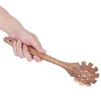 Teak Cooking Spoon Food Grade Natural Wooden Noodle Colander for Cooking Kitchen Use