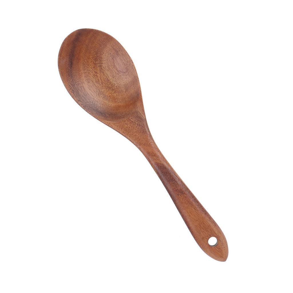 Teak Wood Tableware Food Grade Wooden Kitchen Restaurant Dining Tableware for SaladSpoon
