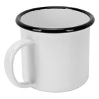 8cm 350ml Enamel Cup Environmentally Friendly Thickened Water Cup for Coffee Wine Water SuppliesWhite