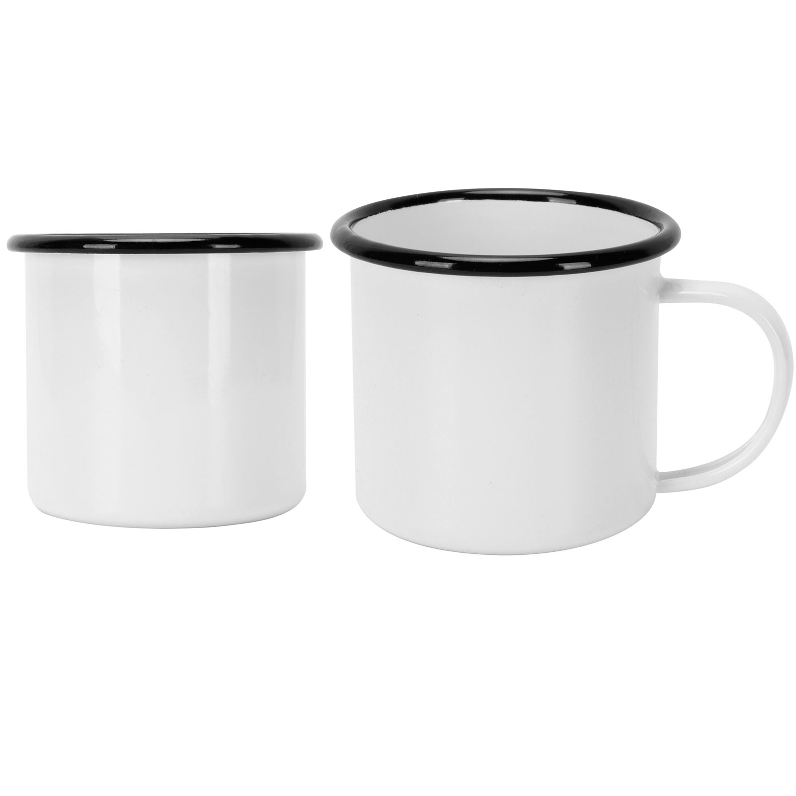 8cm 350ml Enamel Cup Environmentally Friendly Thickened Water Cup for Coffee Wine Water SuppliesWhite