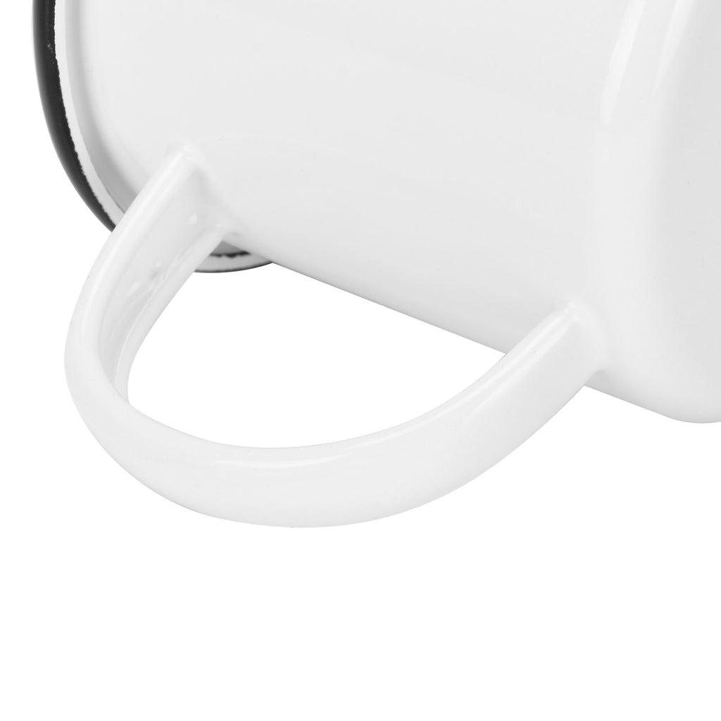 8cm 350ml Enamel Cup Environmentally Friendly Thickened Water Cup for Coffee Wine Water SuppliesWhite