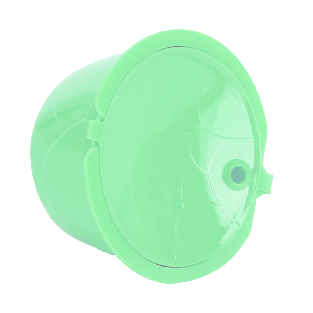 Coffee Capsule Set Stainless Steel Coffee Filter Cup for DOLCE GUSTO Coffee Machine(Green 3 Capsules1 Spoon 1 Brush)