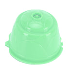 Coffee Capsule Set Stainless Steel Coffee Filter Cup for DOLCE GUSTO Coffee Machine(Green 10 Capsules1 Spoon 1 Brush)