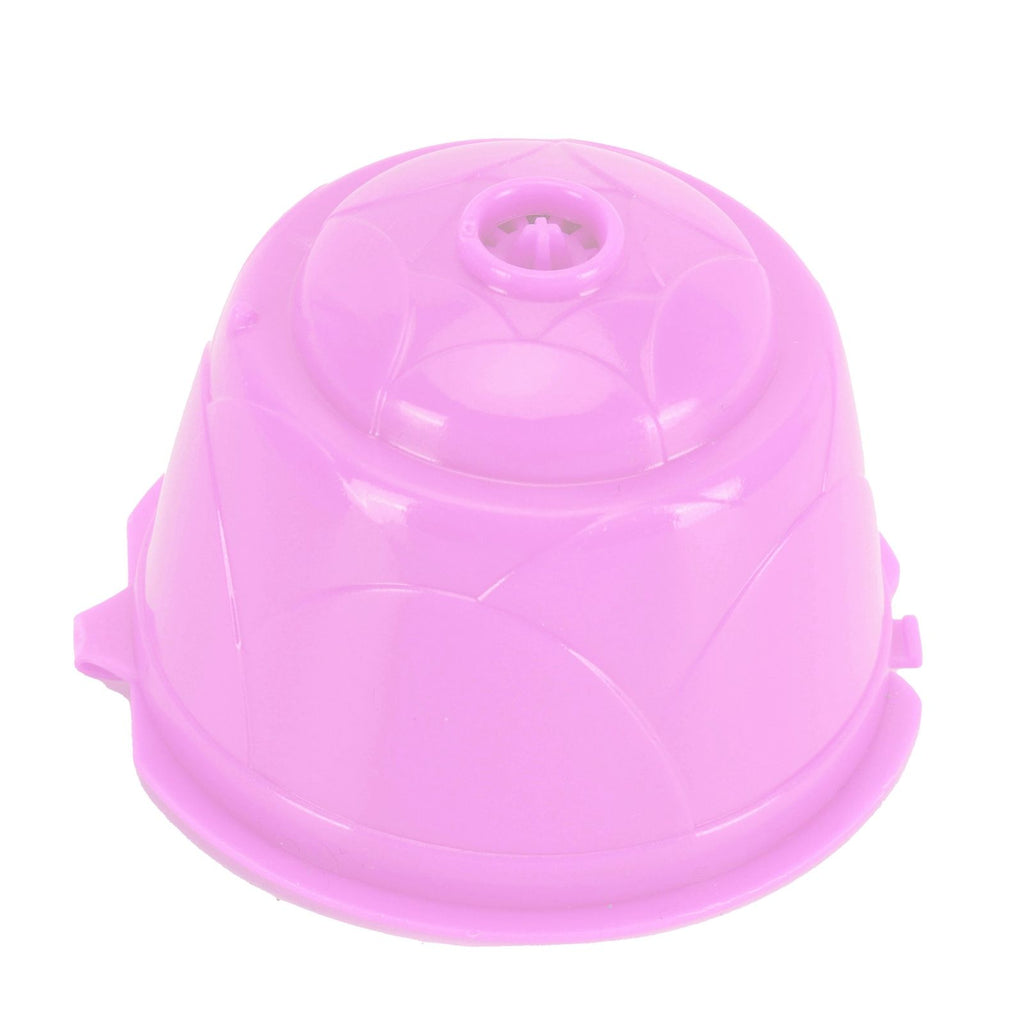 Reusable Capsules Set Refillable Coffee Filter Cup Pod for DOLCE GUSTO Coffee Machine(Purple 3 Capsules1 Spoon 1 Brush)