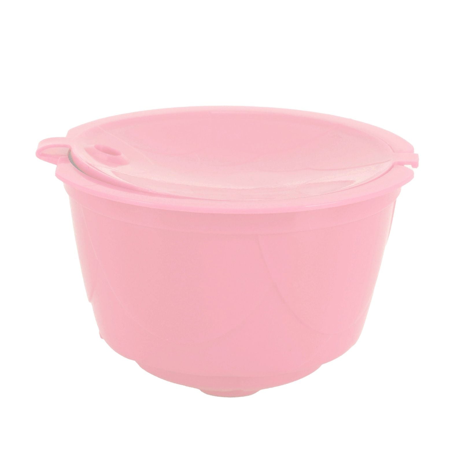 Coffee Capsules Reusable Refillable Coffee Filter Cup Kit Accessory for DOLCE GUSTO(Pink 5 Capsules1 Spoon 1 Brush)