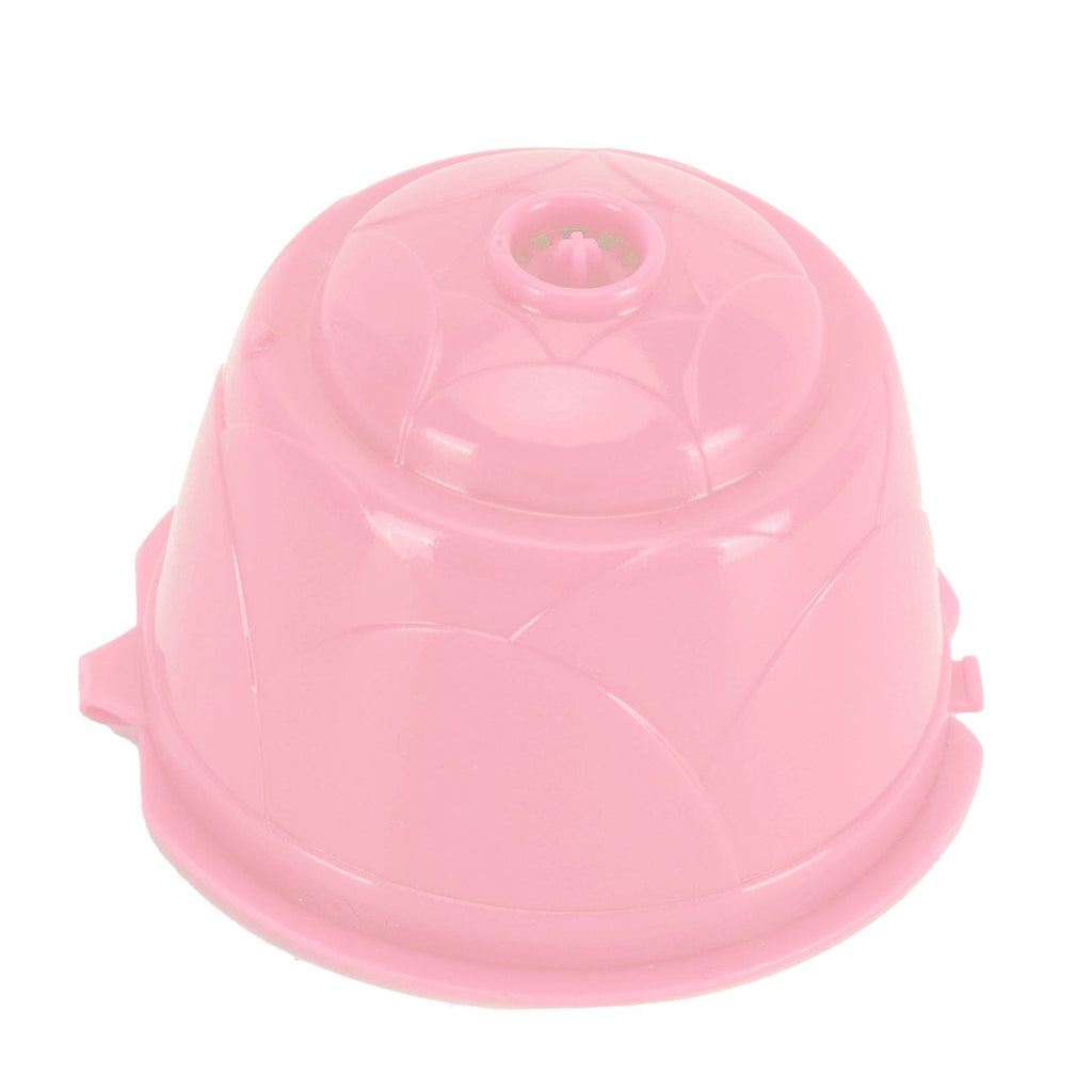 Coffee Capsules Reusable Refillable Coffee Filter Cup Kit Accessory for DOLCE GUSTO(Pink 5 Capsules1 Spoon 1 Brush)