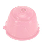 Coffee Capsules Reusable Refillable Coffee Filter Cup Kit Accessory for DOLCE GUSTO(Pink 5 Capsules1 Spoon 1 Brush)