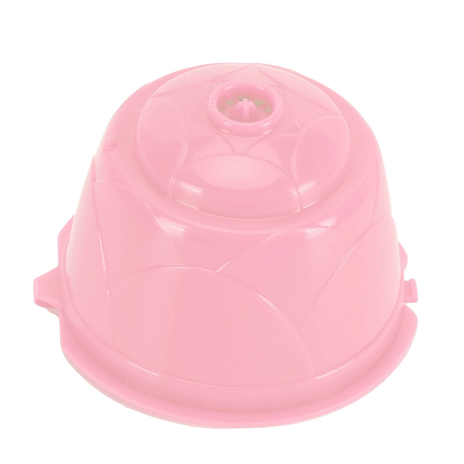 Coffee Capsules Reusable Refillable Coffee Filter Cup Kit Accessory for DOLCE GUSTO(Pink 5 Capsules1 Spoon 1 Brush)