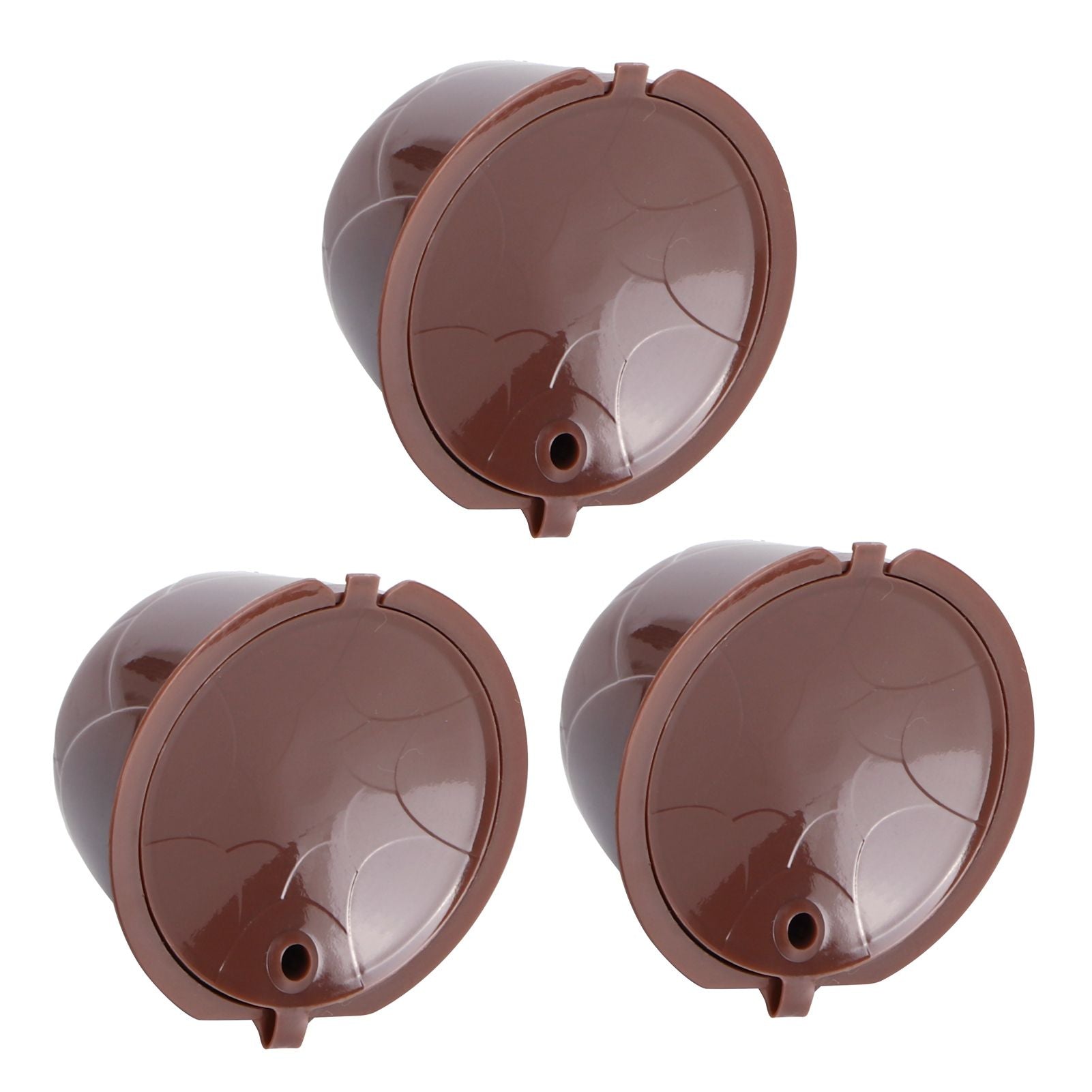 Coffee Capsules Reusable Refillable Coffee Cup Filter Kit Fit for DOLCE GUSTO Machine(Coffee 3 Capsules1 Spoon 1 Brush)