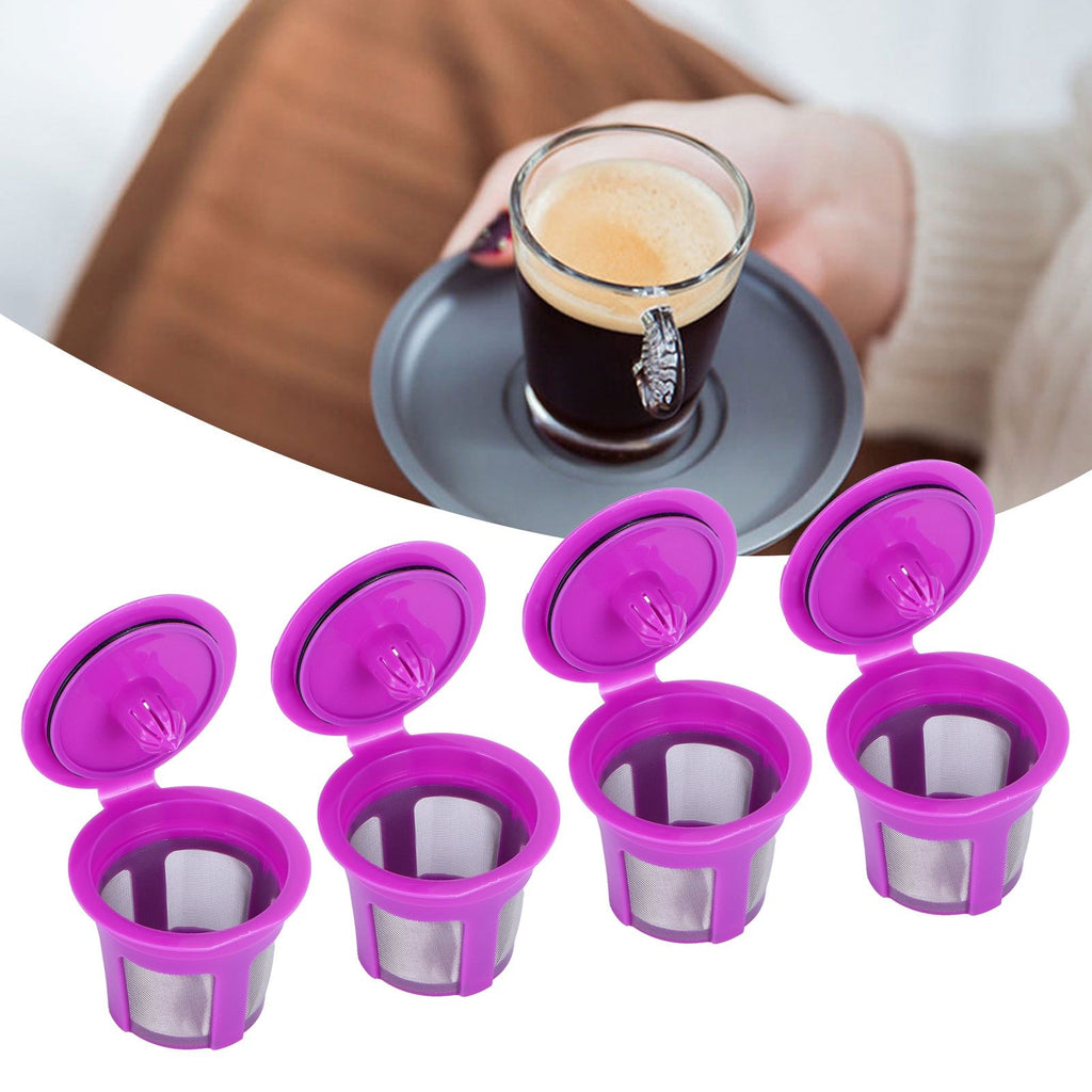 Coffee Capsule Brush Spoon Set Reusable Coffee Making Filter Cup for KEURIG 2.0 1.04Pcs