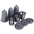 3PCS Refillable Coffee Capsule Reusable Coffee Filter Cup with Brush Spoon Set Fit for keurig