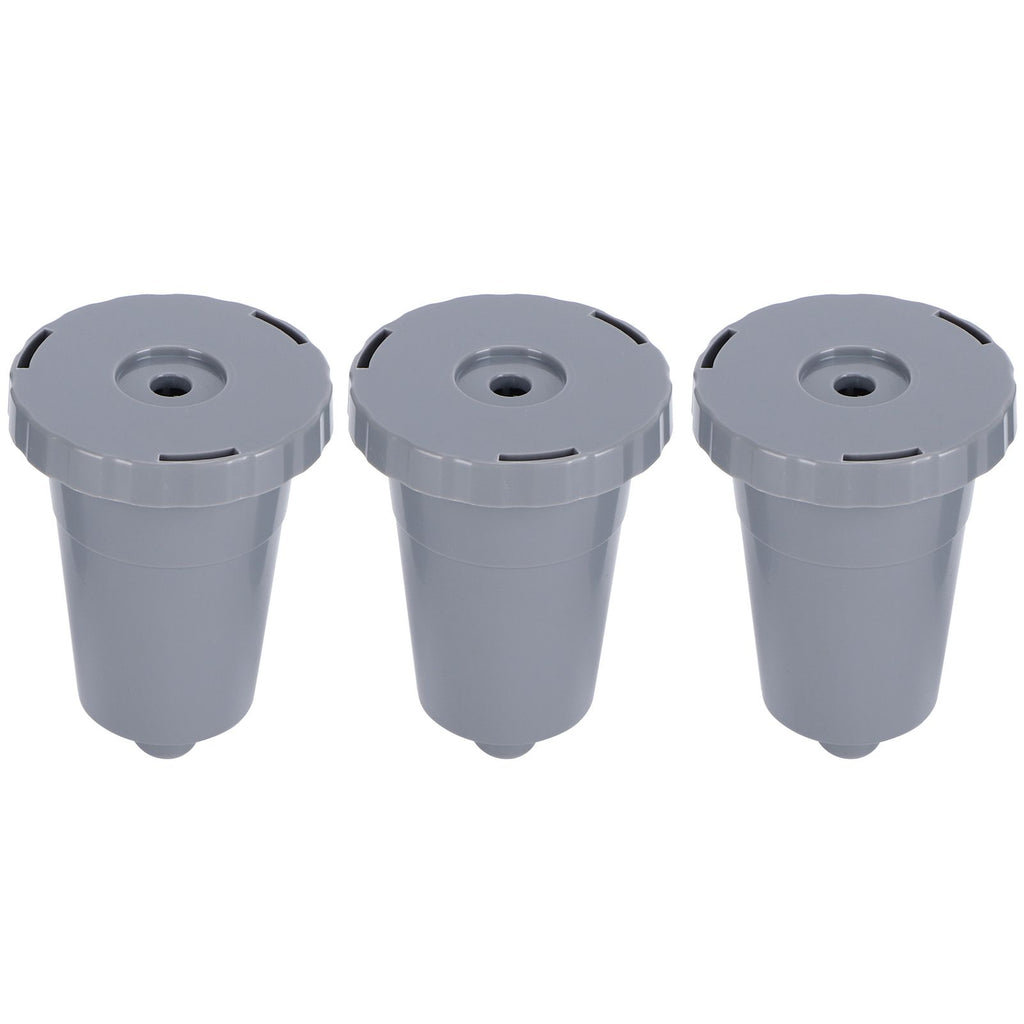 3PCS Refillable Coffee Capsule Reusable Coffee Filter Cup with Brush Spoon Set Fit for keurig