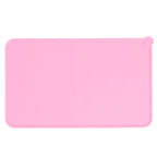 Pet Food Pad Silicone Waterproof Non Slip Bowl Drinking Feeding Mat Placemat for Dog Cat(Red )