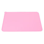 Pet Food Pad Silicone Waterproof Non Slip Bowl Drinking Feeding Mat Placemat for Dog Cat(Red )