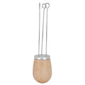 Needle Type Coffee Wooden Powder Dispenser Coffee Stirrer with Handle for Stiring CoffeeSilver