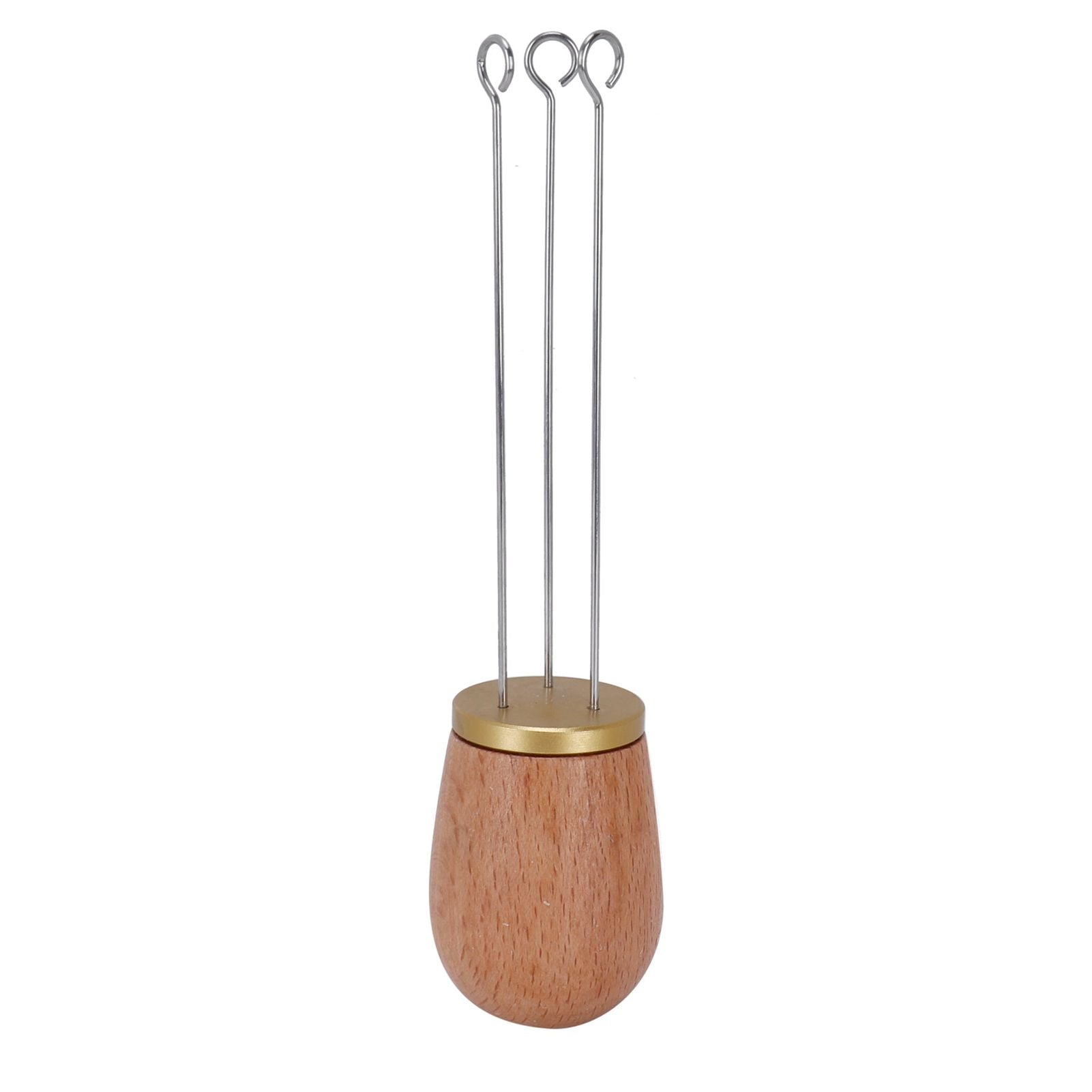 Needle Type Coffee Wooden Powder Dispenser Coffee Stirrer with Handle for Stiring CoffeeGolden