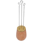Needle Type Coffee Wooden Powder Dispenser Coffee Stirrer with Handle for Stiring CoffeeGolden