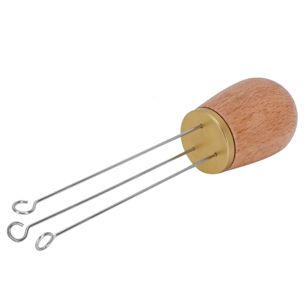Needle Type Coffee Wooden Powder Dispenser Coffee Stirrer with Handle for Stiring CoffeeGolden