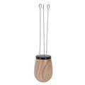 Needle Type Coffee Wooden Powder Dispenser Coffee Stirrer with Handle for Stiring CoffeeBlack