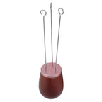 Needle Type Coffee Wooden Powder Dispenser Coffee Stirrer with Handle for Stiring CoffeeRose Gold