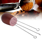 Needle Type Coffee Wooden Powder Dispenser Coffee Stirrer with Handle for Stiring CoffeeRose Gold