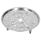 Stainless Steel Heat Resistant Steaming Rack Tripod Design Non Stick Rack for Food Cake(23.5CM )