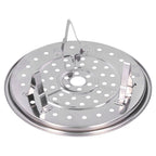 Stainless Steel Heat Resistant Steaming Rack Tripod Design Non Stick Rack for Food Cake(23.5CM )