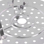 Stainless Steel Heat Resistant Steaming Rack Tripod Design Non Stick Rack for Food Cake(23.5CM )