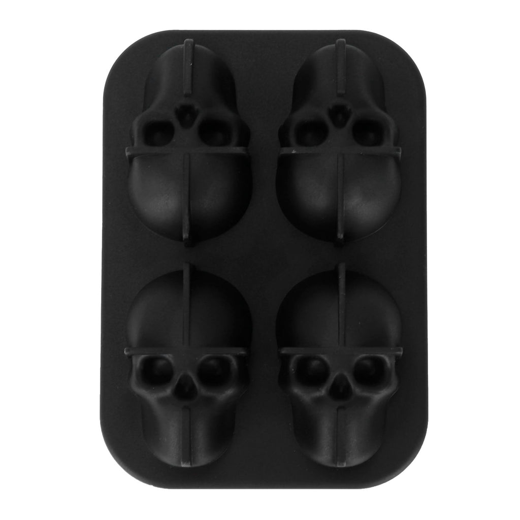 Distinctive Skull Shape Ice Mold Silicone Irregular Ice Cubes Tray for Home Bar Party Summer