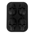 Distinctive Skull Shape Ice Mold Silicone Irregular Ice Cubes Tray for Home Bar Party Summer