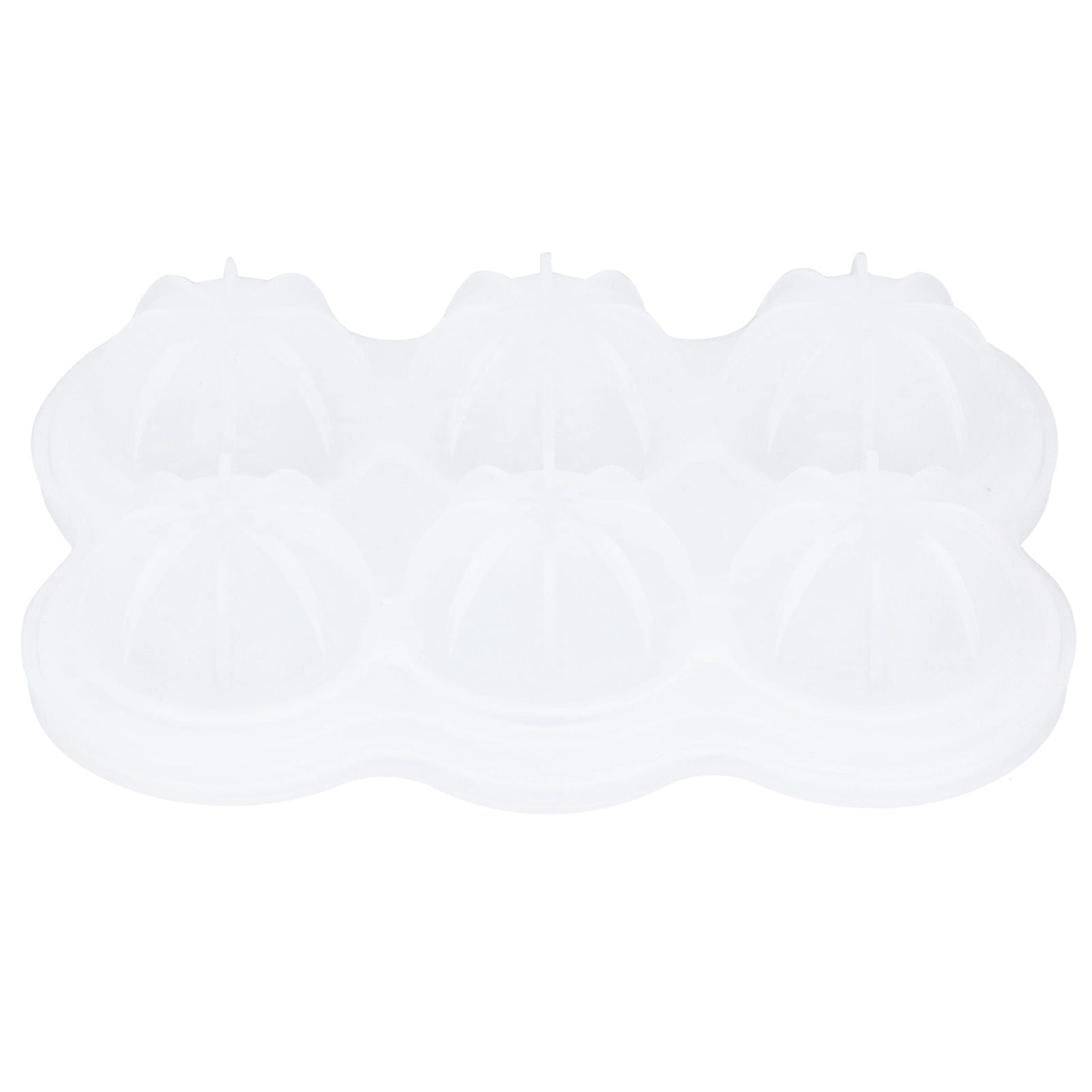 6‑Grid Silicone Ice Ball Mold with Leaking Hole Round Ice Tray for Kitchen Home Bar