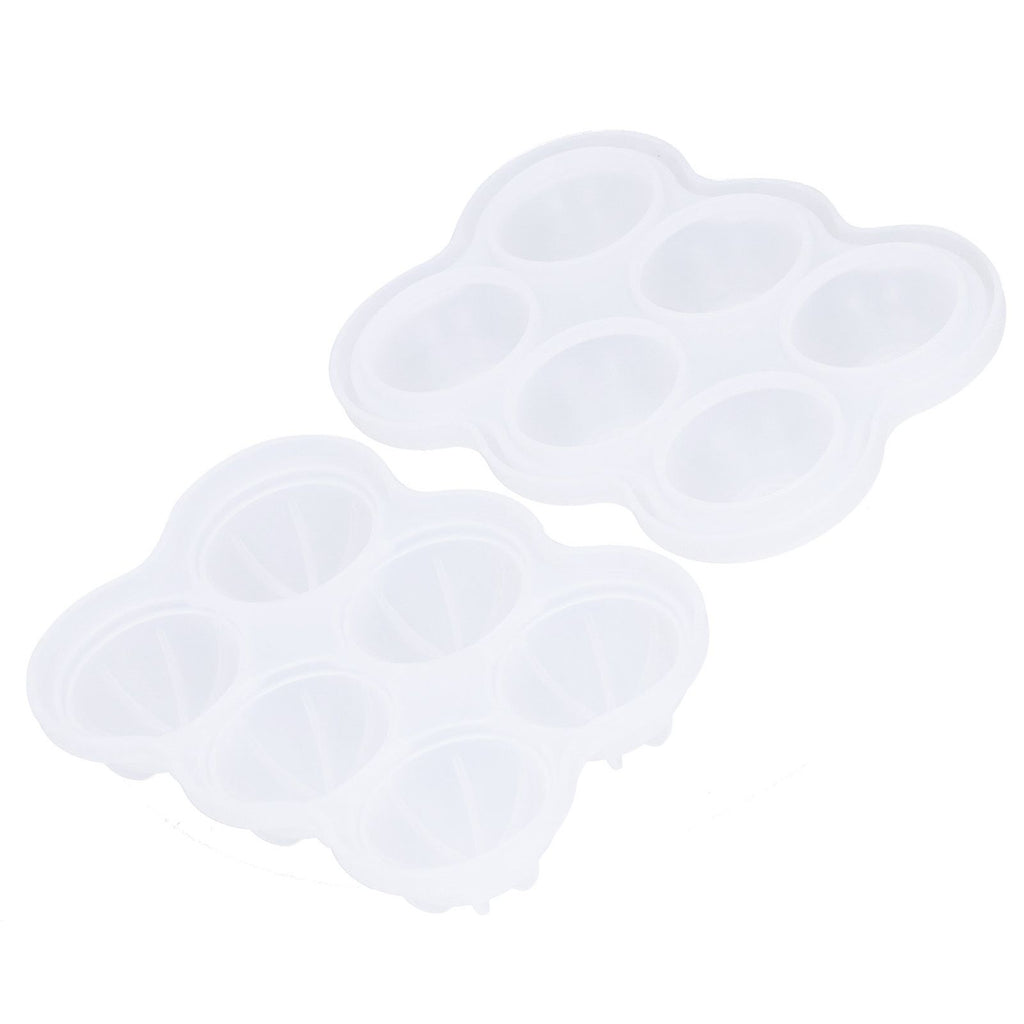 6‑Grid Silicone Ice Ball Mold with Leaking Hole Round Ice Tray for Kitchen Home Bar
