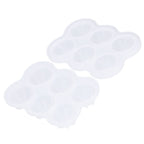 6‑Grid Silicone Ice Ball Mold with Leaking Hole Round Ice Tray for Kitchen Home Bar