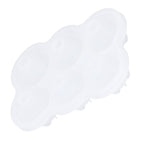 6‑Grid Silicone Ice Ball Mold with Leaking Hole Round Ice Tray for Kitchen Home Bar