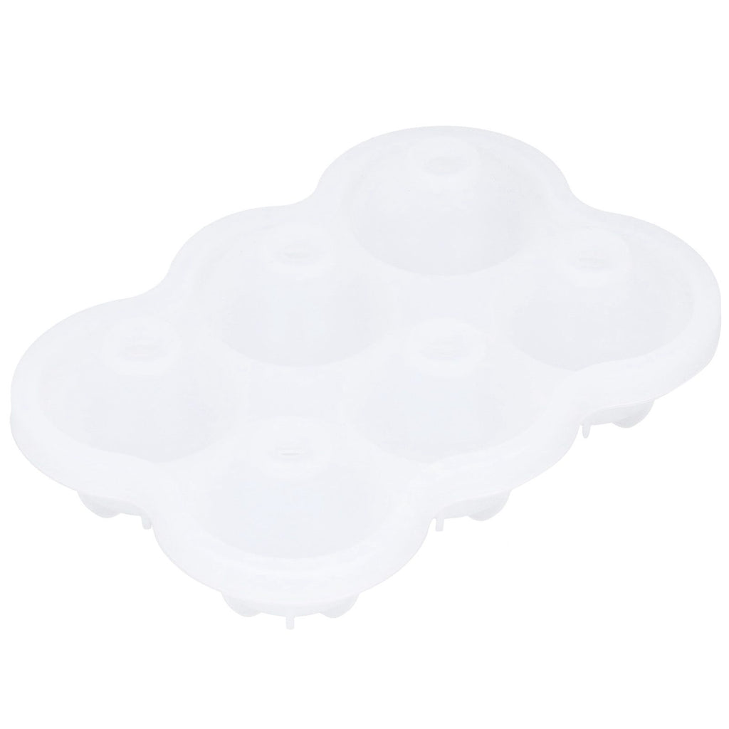 6‑Grid Silicone Ice Ball Mold with Leaking Hole Round Ice Tray for Kitchen Home Bar