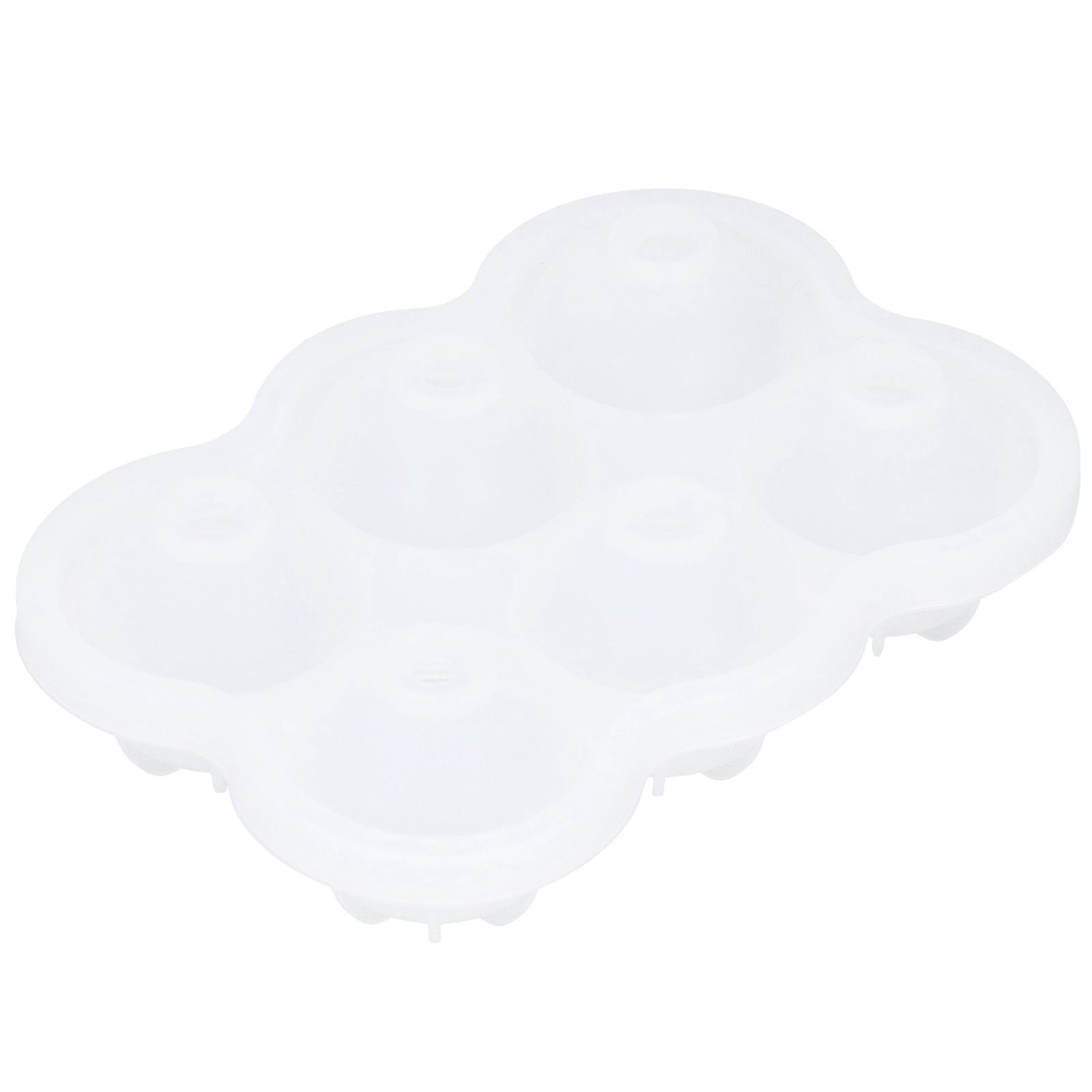 6‑Grid Silicone Ice Ball Mold with Leaking Hole Round Ice Tray for Kitchen Home Bar