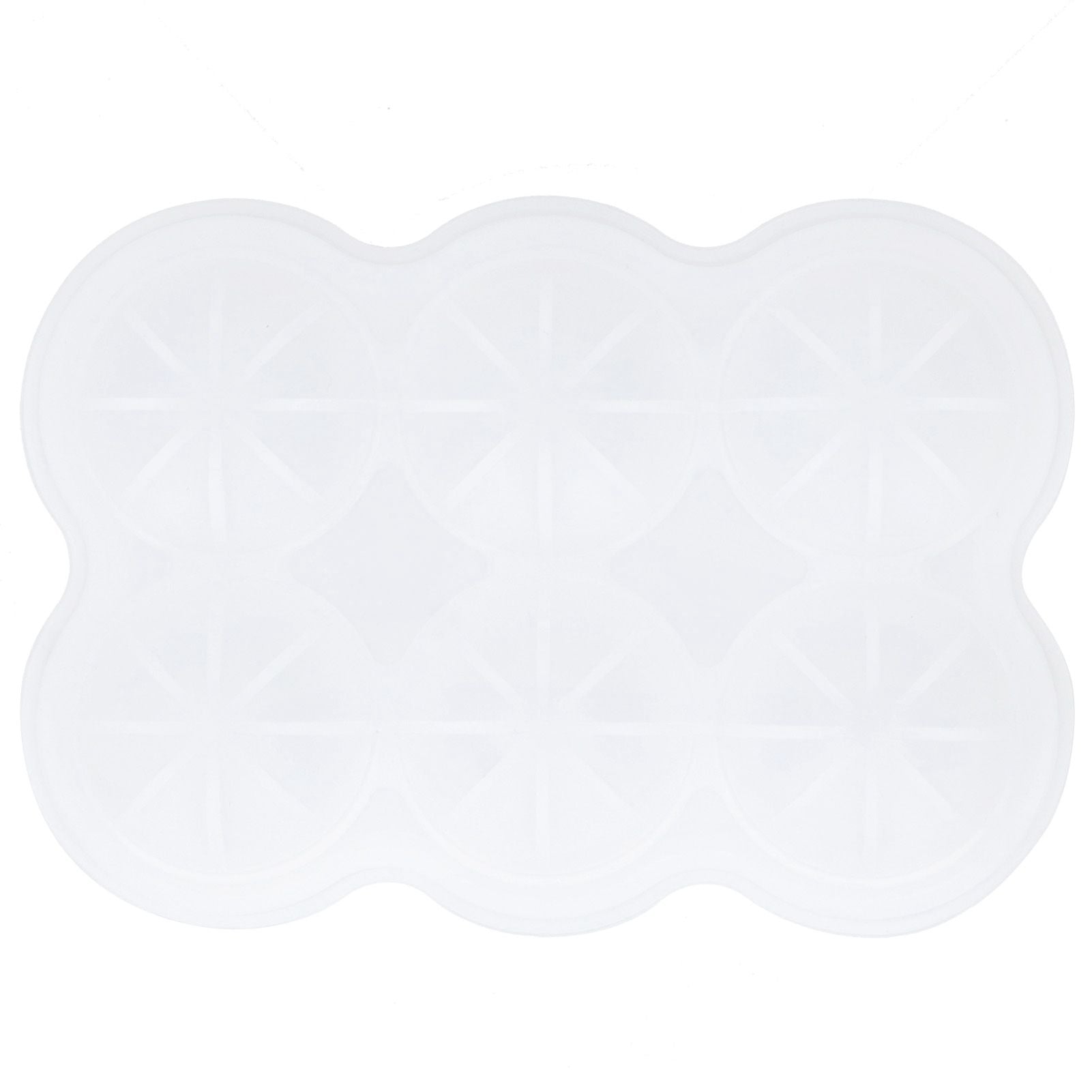 6‑Grid Silicone Ice Ball Mold with Leaking Hole Round Ice Tray for Kitchen Home Bar