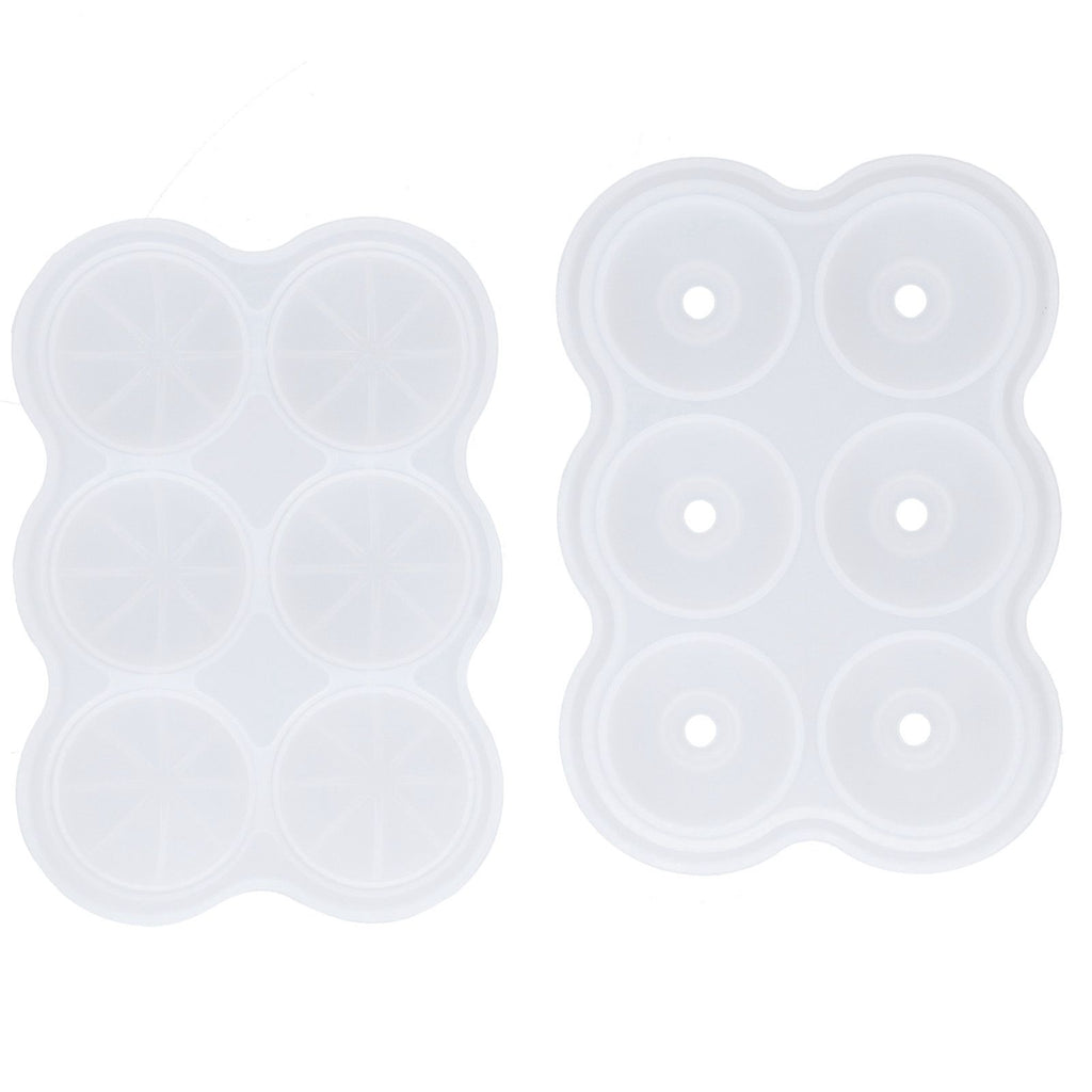 6‑Grid Silicone Ice Ball Mold with Leaking Hole Round Ice Tray for Kitchen Home Bar