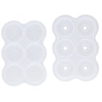 6‑Grid Silicone Ice Ball Mold with Leaking Hole Round Ice Tray for Kitchen Home Bar